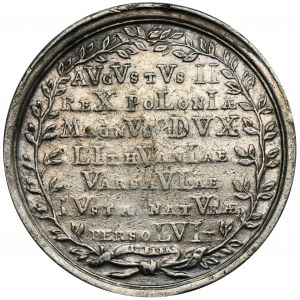 August II Mocny, Medal pośmiertny 1733 - EKSTREMALNIE RZADKI