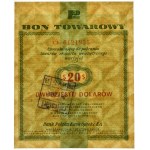 Pewex, 20 dolarów 1960 - Ch - z klauzulą - PMG 58