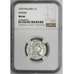 Stefan Batory, Grosz Gdańsk 1579 - NGC MS66 - WYŚMIENITY