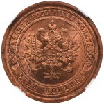 Rosja, Aleksander III, 1 Kopiejka Petersburg 1889 СПБ - NGC MS65 RD