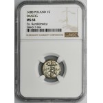 Jan III Sobieski, Szeląg Gdansk 1688 - NGC MS64, ex. Karolkiewicz