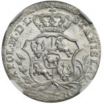 Poniatowski, Półzłotek Warszawa 1766 FS - NGC MS65