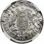 Poniatowski, Trojak Gdansk 1766 FLS - NGC MS63 - ex. Sammlung Czapski