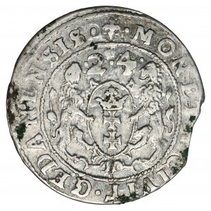 Sigismund III Vasa, 1/4 Thaler Danzig 1624 - PR•