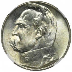 Piłsudski, 5 Zloty 1936 - NGC MS65 - SCHÖN