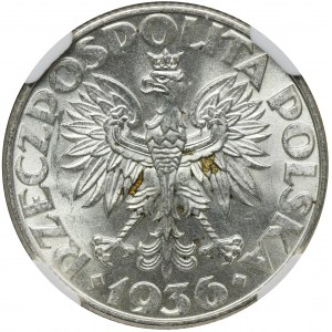 Żaglowiec, 2 złote 1936 - NGC MS65