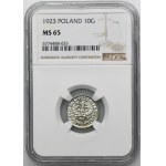 10 Pfennige 1923 - NGC MS65