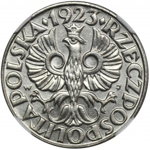 50 groszy 1923 - NGC MS65