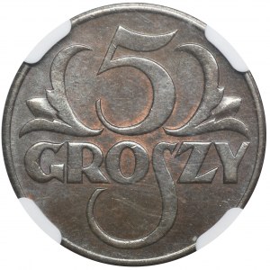 5 groszy 1936 - NGC MS65 BN