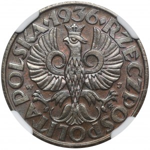 5 Pfennige 1936 - NGC MS65 BN