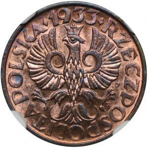 2 pennies 1933 - NGC MS65 RB