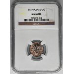 2 pennies 1937 - NGC MS65 RB
