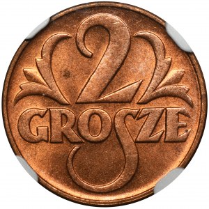 2 grosze 1939 - NGC MS65 RB