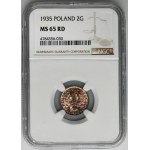 2 pennies 1935 - NGC MS65 RD