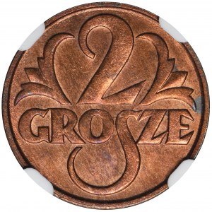 2 grosze 1928 - NGC MS65 RB