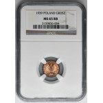 1 penny 1939 - NGC MS65 RB