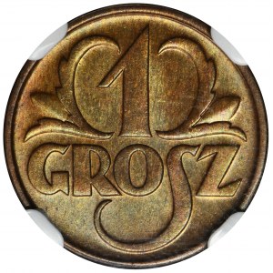 1 grosz 1934 - NGC MS65 BN