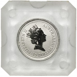 Australia, Elżbieta II, 15 Dolarów 1998 - PLATYNA, 1/10 uncji