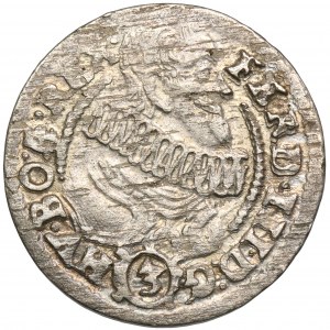 Silesia, Habsburg rule, Ferdinand III, 3 Kreuzer Glatz 1631 HR