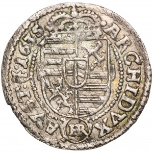 Schlesien, Habsburger Herrschaft, Ferdinand III, 3 Krajcary Kłodzko 1635 HR - RZADKI