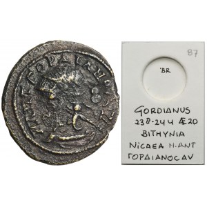 Roman Provincial, Bithynia, Nicaea, Gordianus III, AE, Assarion - destruct, ex. Awianowicz
