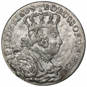 Niemcy, Królestwo Prus, Fryderyk II, Szóstak Kleve 1756 C