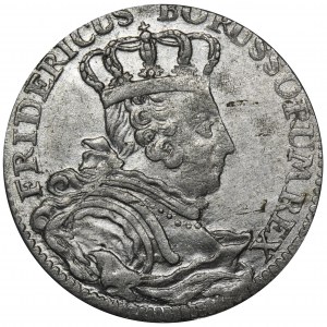 Niemcy, Królestwo Prus, Fryderyk II, Szóstak Kleve 1756 C