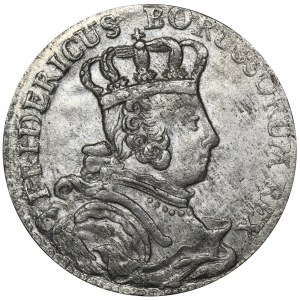 Niemcy, Królestwo Prus, Fryderyk II, Szóstak Kleve 1757 C