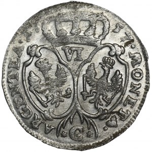 Germany, Prussia, Friedrich II, 6 Groschen Cleve 1757 C