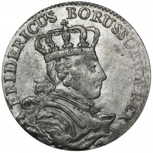 Germany, Prussia, Friedrich II, 6 Groschen Cleve 1757 C