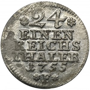 Deutschland, Königreich Preußen, Friedrich II, 1/24 Thaler Magdeburg 1755 F