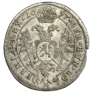 Österreich, Leopold I., 3 Krajcary Kutna Hora 1697 CK