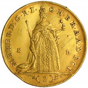 Ungarn, Maria Theresia, 2 Dukaten Kremnica 1765 KB