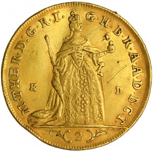 Węgry, Maria Teresa, 2 Dukaty Kremnica 1765 KB