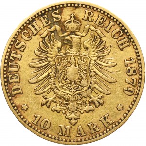 Germany, Kingdom of Prussia, Wilhelm I, 10 Mark Berlin 1879 A