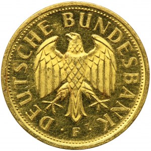 Deutschland, Bundesrepublik Deutschland, 1 Mark in Gold Stuttgart 2001 F