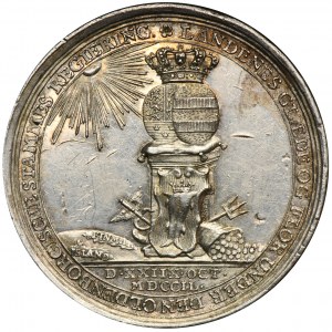 Niemcy, Księstwo Oldenburga, Fryderyk V Oldenburg, Medal 300-lecie rodu Oldenburgów 1749