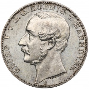 Deutschland, Braunschweig-Calenberg-Hannover, Georg V., Hannover-Thaler 1863 B