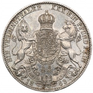 Deutschland, Braunschweig-Calenberg-Hannover, Georg V., Hannover-Thaler 1863 B