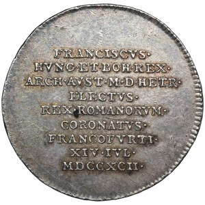 Austria, Franciszek II, Żeton koronacyjny 1792