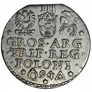 Sigismund III Vasa, 3 Groschen Marienburg 1594