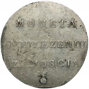 Oblężenie Zamościa, 2 złote 1813 - RZADKOŚĆ, odwrócone D