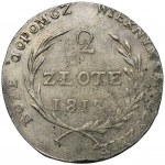 Oblężenie Zamościa, 2 złote 1813 - RZADKOŚĆ, odwrócone D