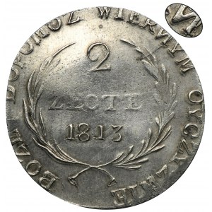 Siege of Zamosc, 2 zloty 1813 - VERY RARE, inverted N