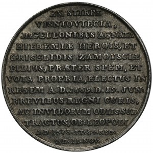 Medal ze Suity Królewskiej, Michał Korybut Wiśniowiecki - odlew Białogon