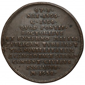 Zygmunt III Waza, Medal ze szwedzkiej serii królewskiej autorstwa Hedlingera