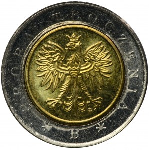 PROSPECT OF THE BACK, 5 Zloty 1994 - RARE, Nennwert und Adler