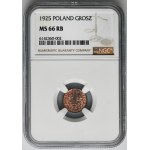 1 Pfennig 1925 - NGC MS66 RB