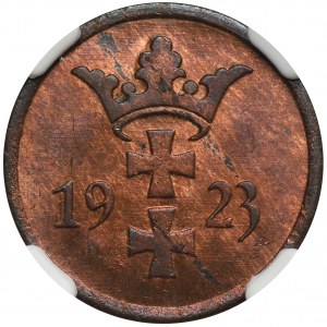 Wolne Miasto Gdańsk, 2 fenigi 1923 - NGC MS64 RB