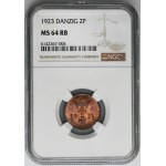 Wolne Miasto Gdańsk, 2 fenigi 1923 - NGC MS64 RB